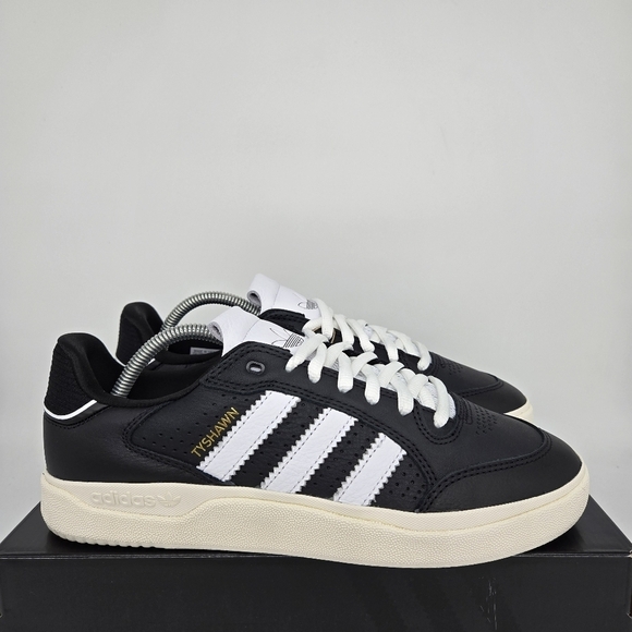 New adidas Tyshawn Low \'Core Black Cloud White\' JQ1137 Men\'s Shoes Size 11 main image 6